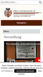 Mobile Screenshot of pro-heraldica.de